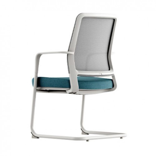Krede - K30S-02-BS Cantilever Chair (White Frame)