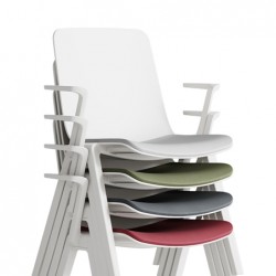 Krede - R30-01-HS Chair with Armrest (Grey Frame)